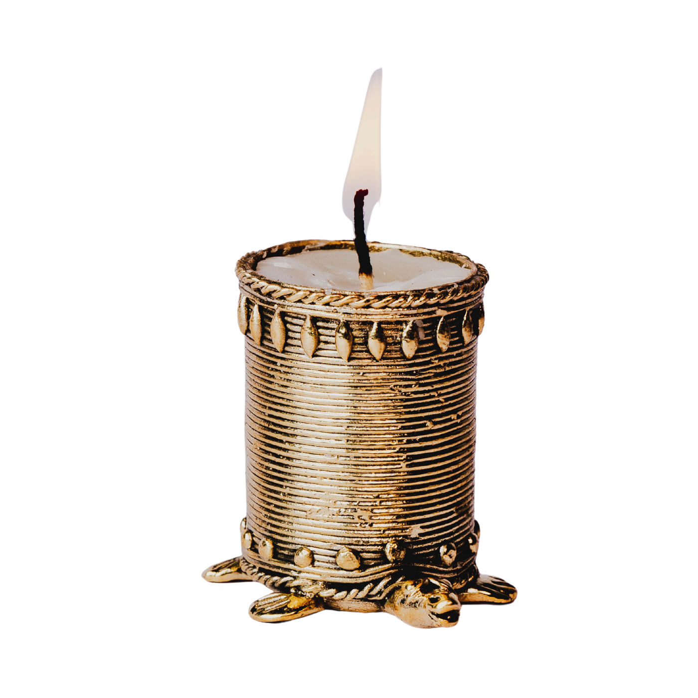 Dhokra Tortoise Candle Holder – Design 1 – Bastar Arts