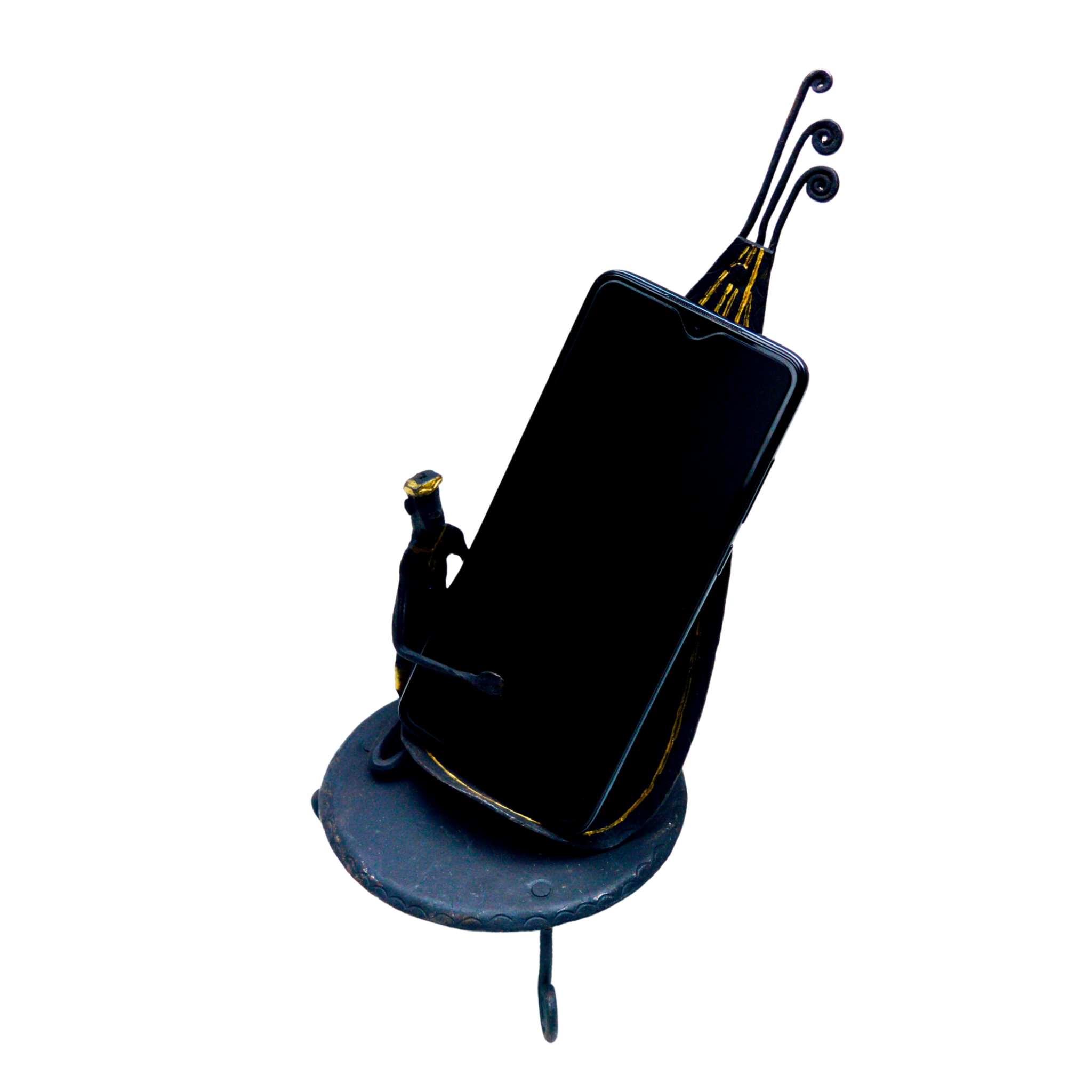Wrought Iron Mobile Holder