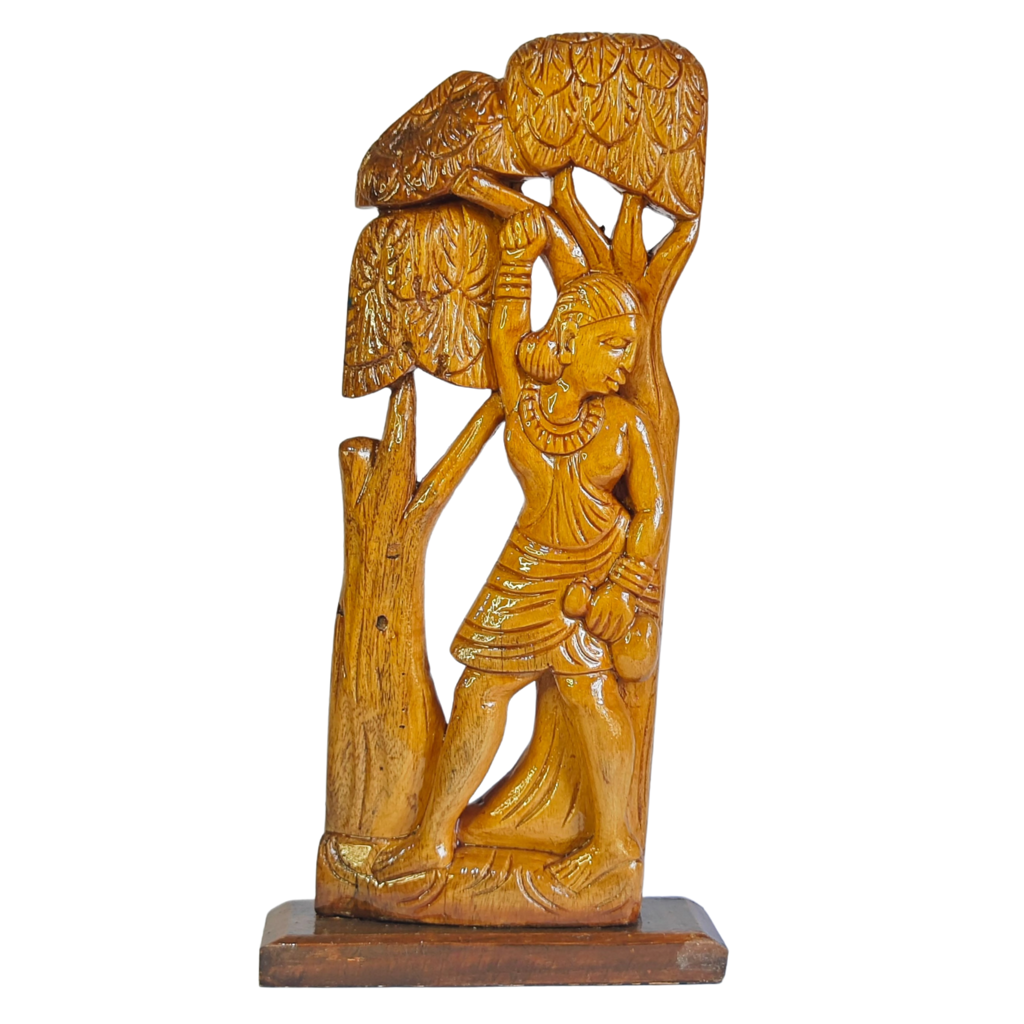 Wood Carving Tribal Women