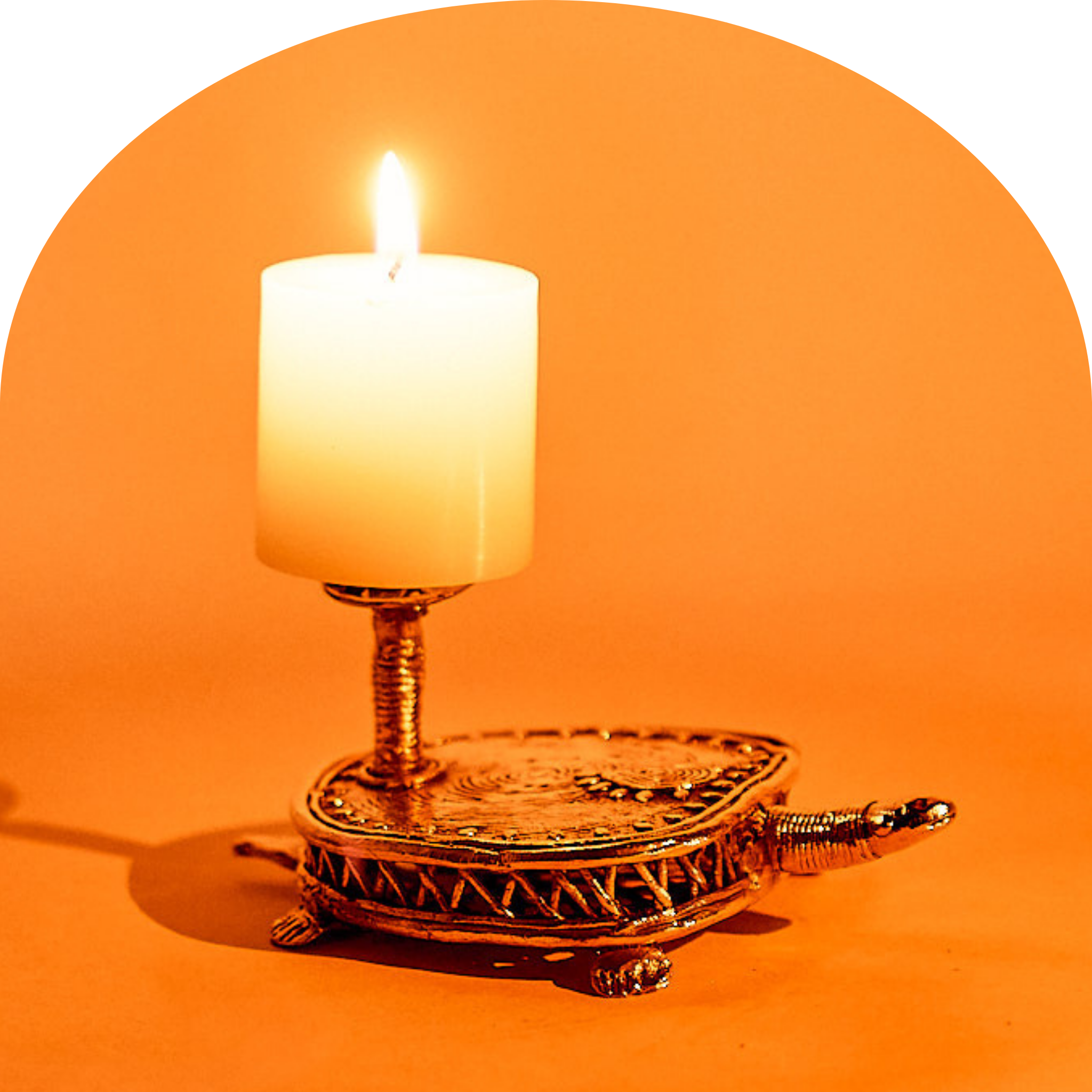 Dhokra Tortoise Candle Holder