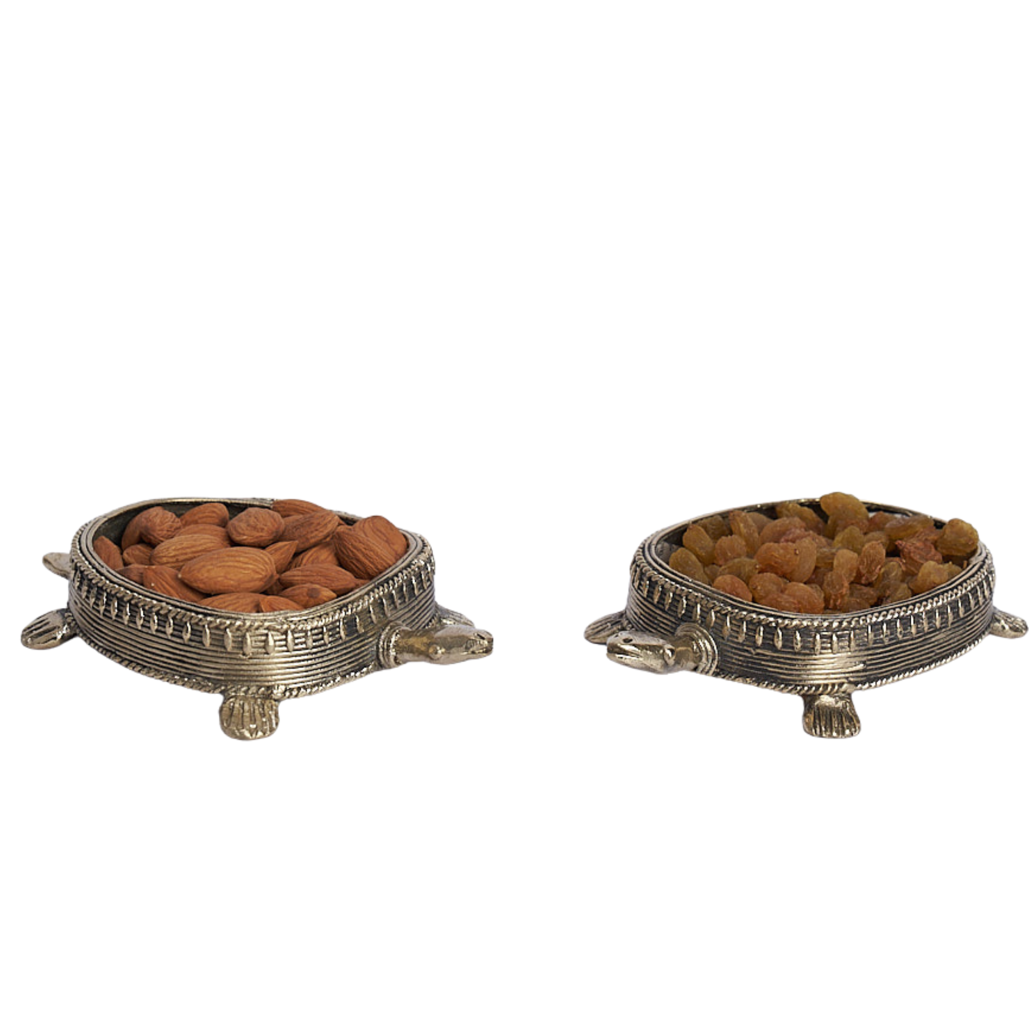 Dhokra Tortoise Dryfruit Holder