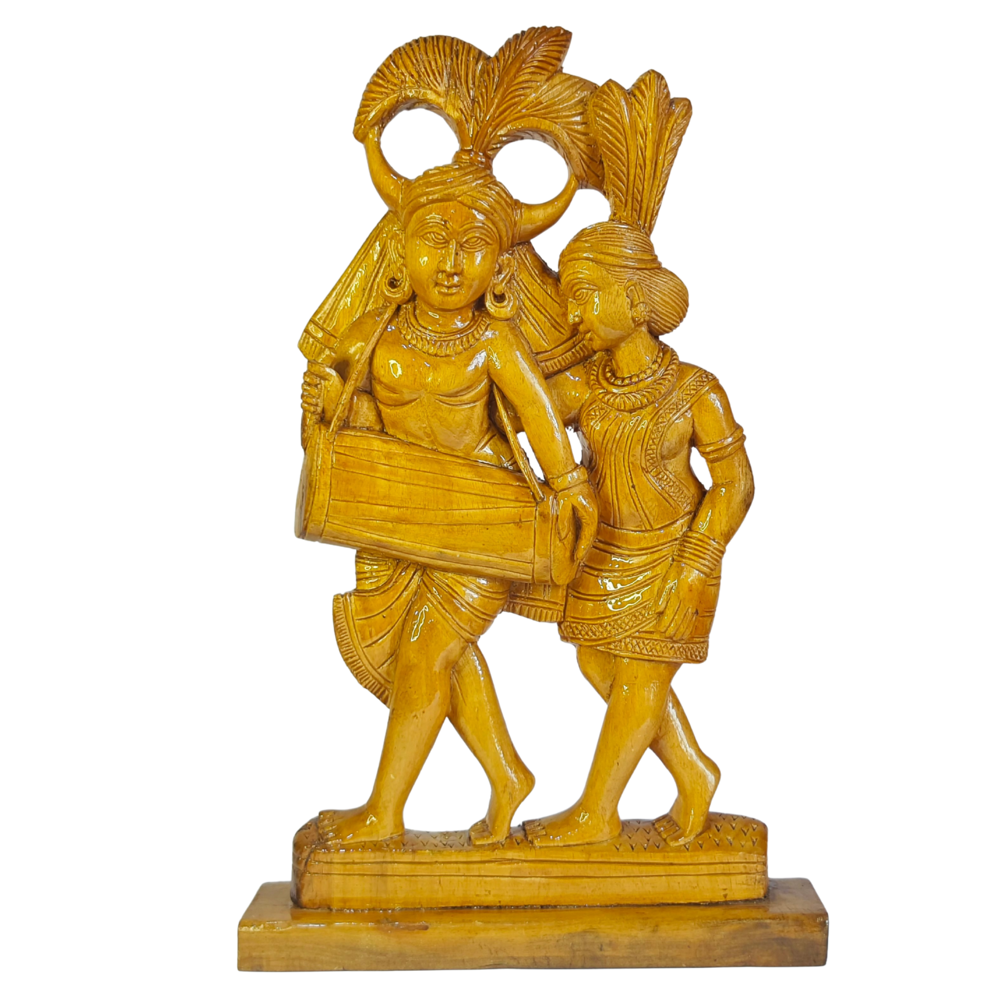 Wood Carving Musucian Madia - Madin