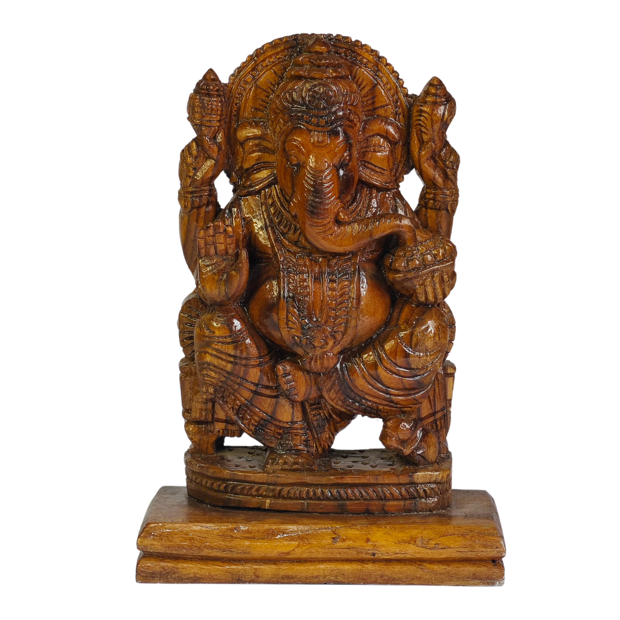 Wood Carving Ganesh Ji