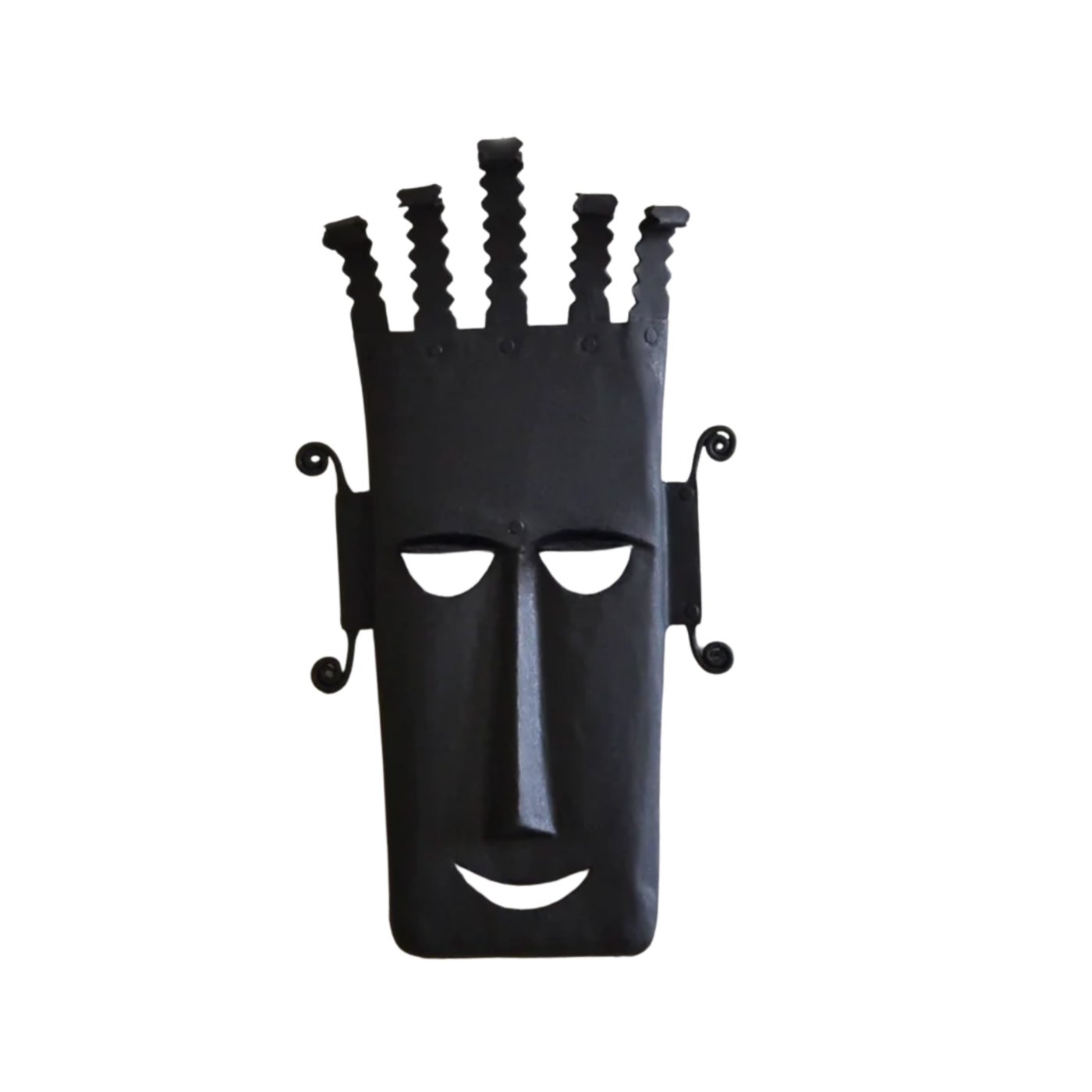 Wrought Iron Face Mask – Design 1 – Bastar Arts