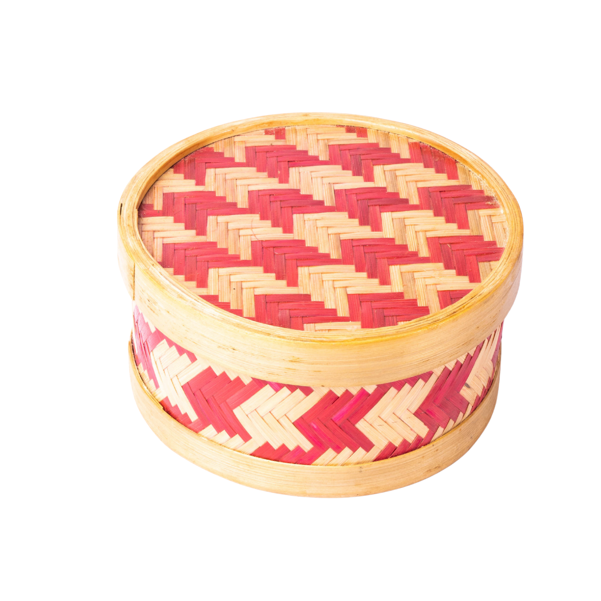 Bamboo Container (Multicolor Pattern)