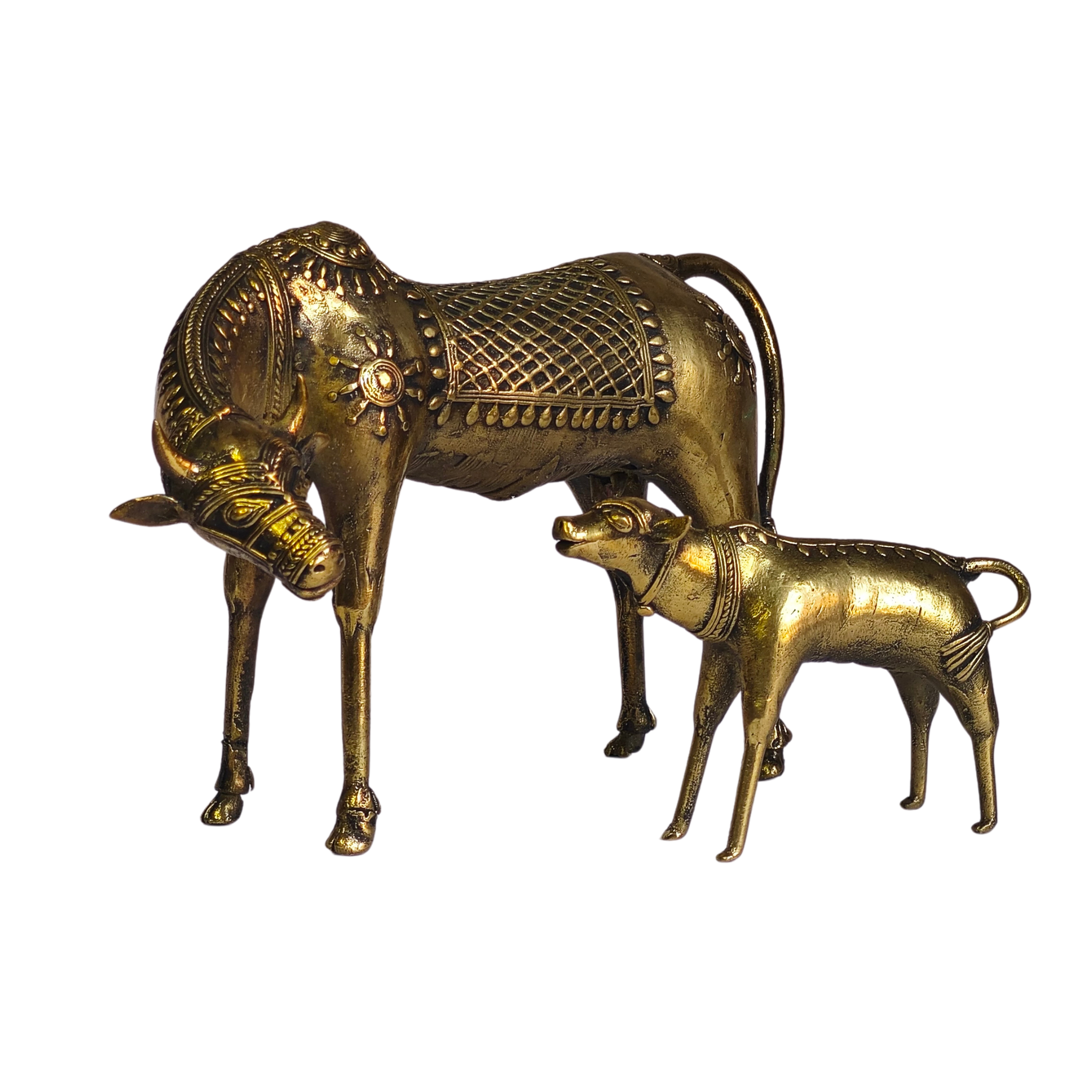 Dhokra Cow With Calf