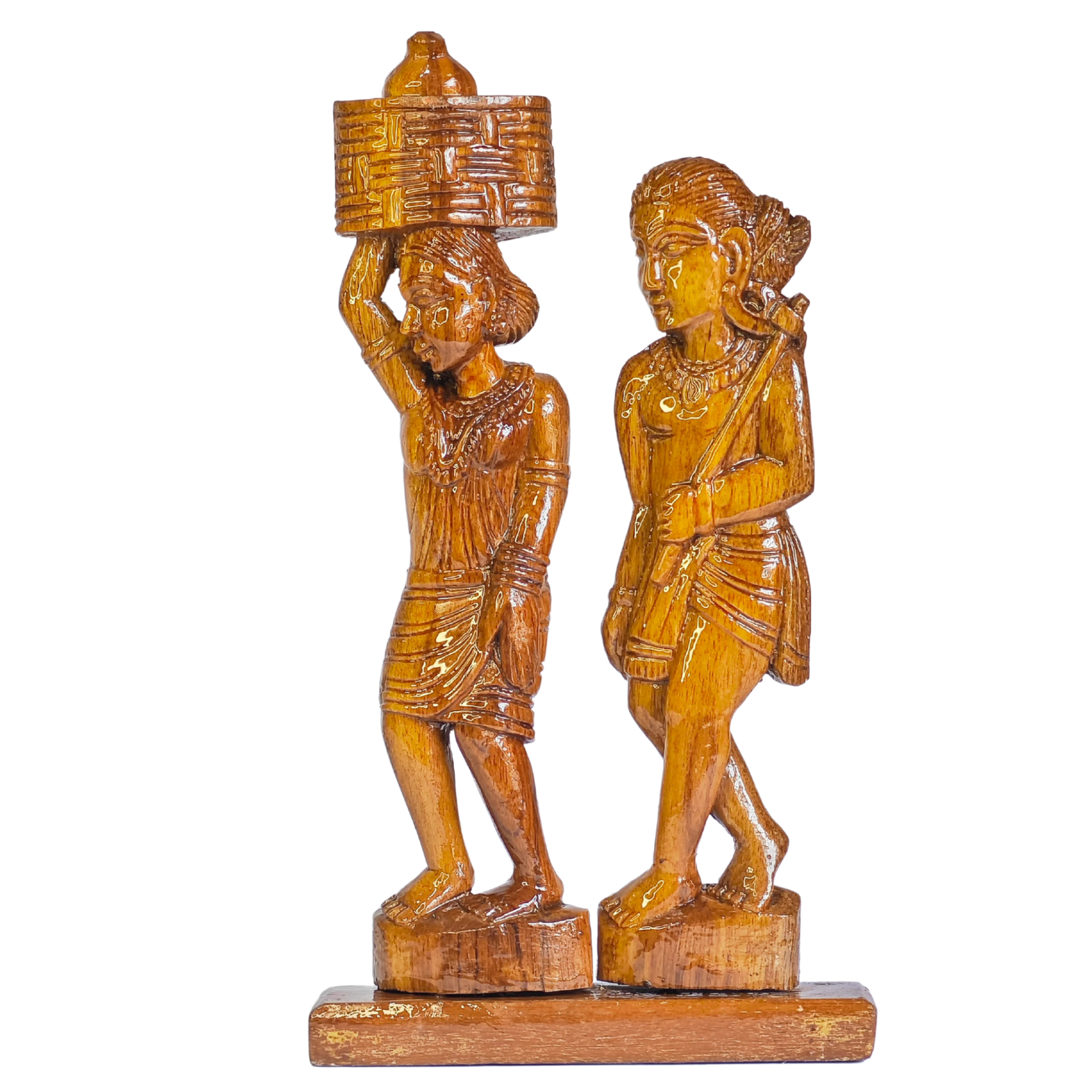Wood Carving Madin Pair