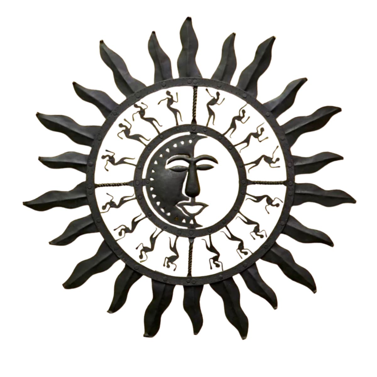 Wrought Iron Sun Wall Decor – Design 1 – Bastar Arts