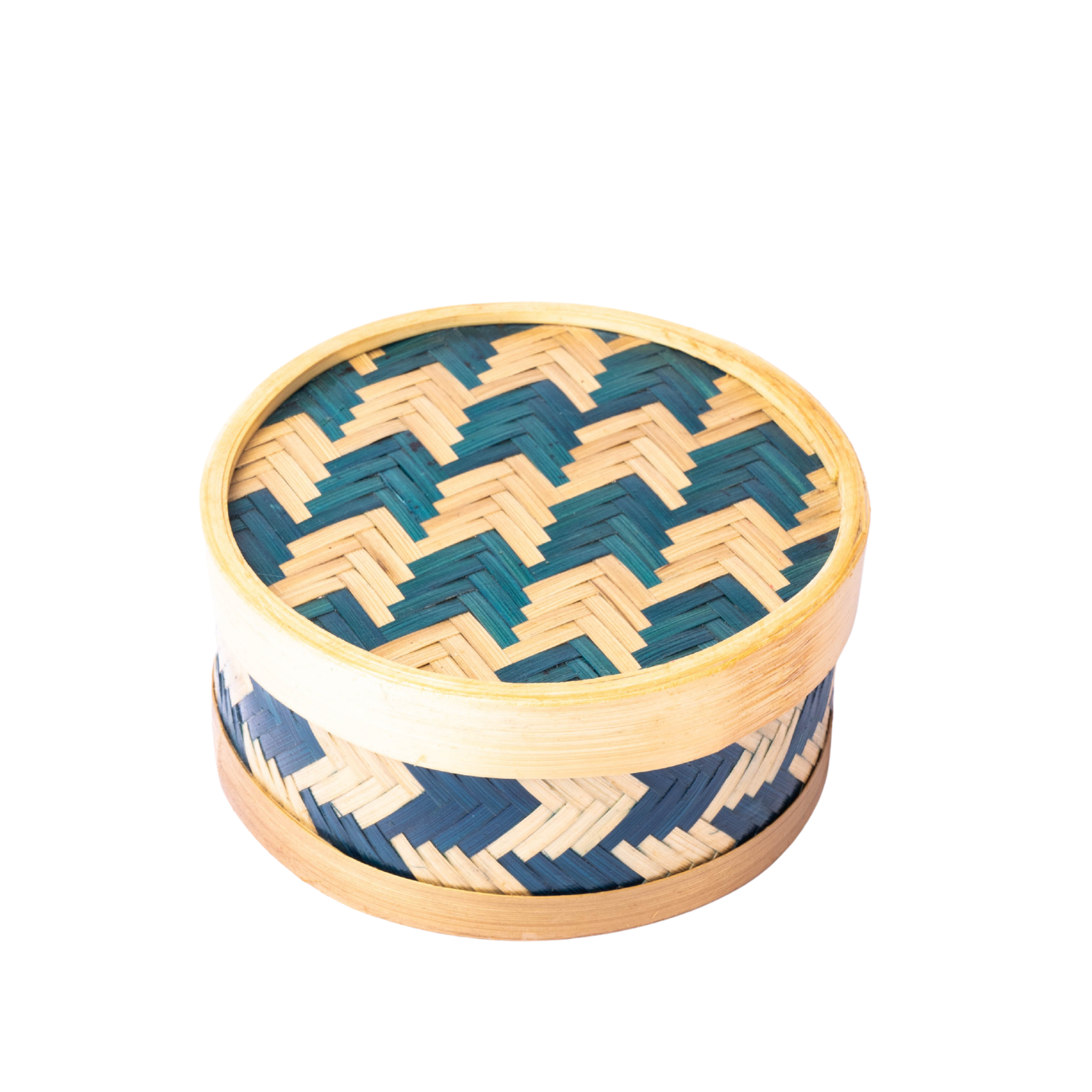 Bamboo Container (Multicolor Pattern)