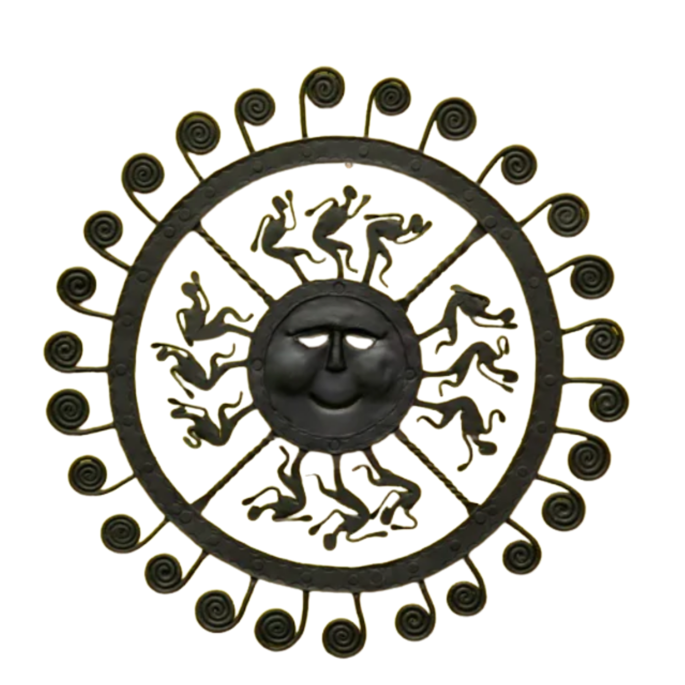 Wrought Iron Sun Wall Decor – Design 2 – Bastar Arts