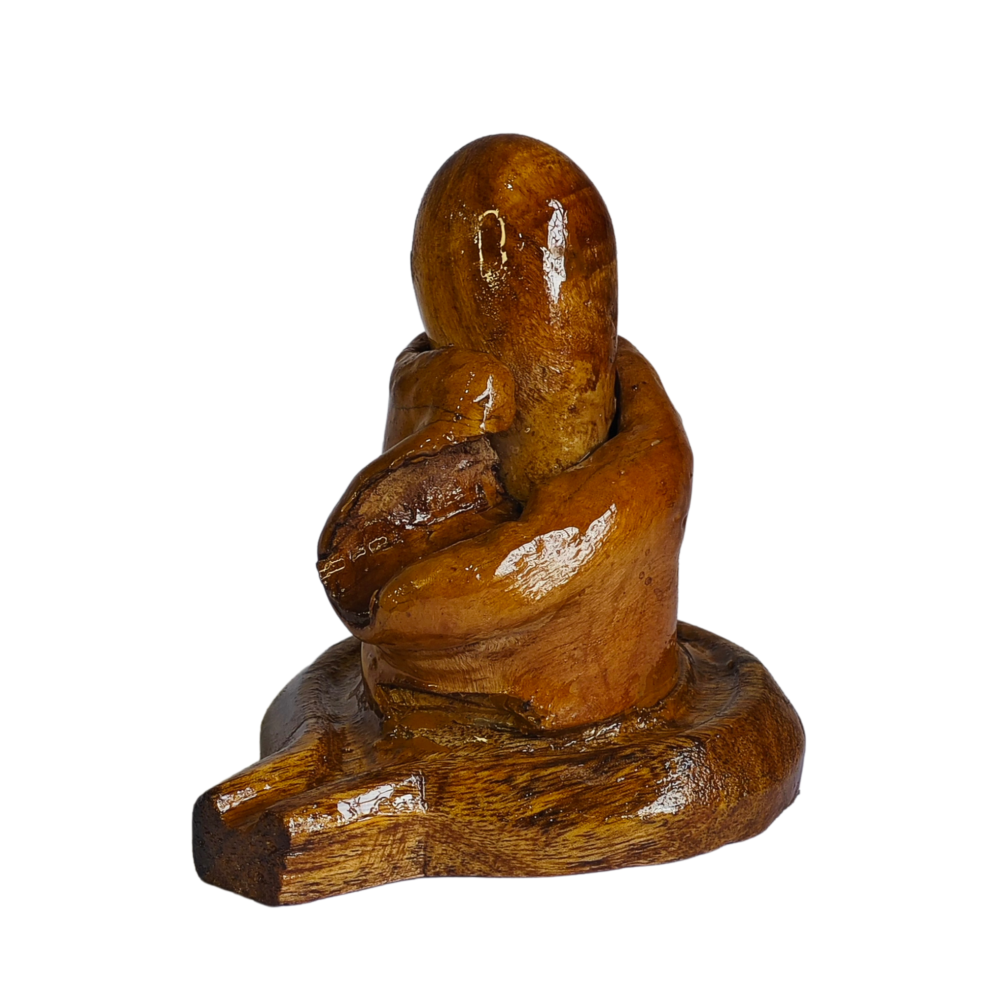 Natural Wood Shivling