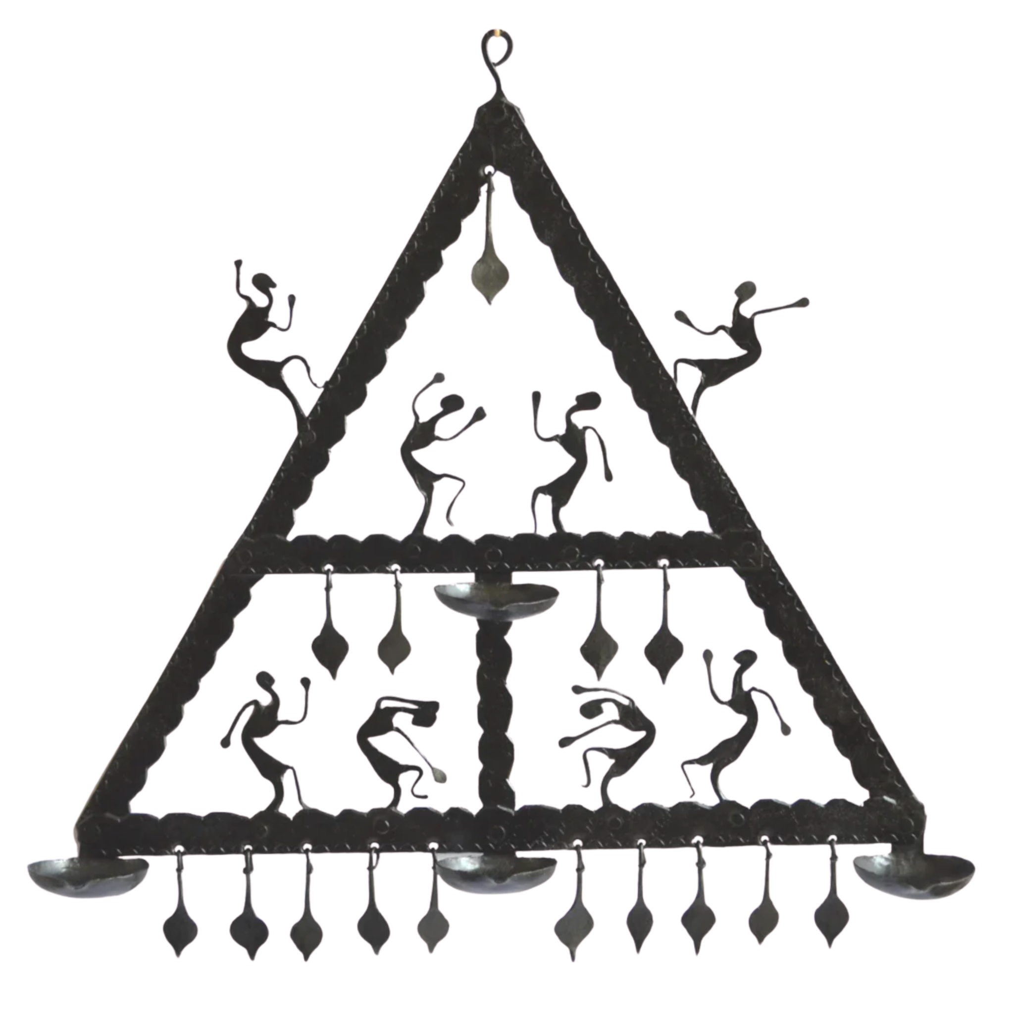 Wrought Iron Wall Hanging Candle Holder