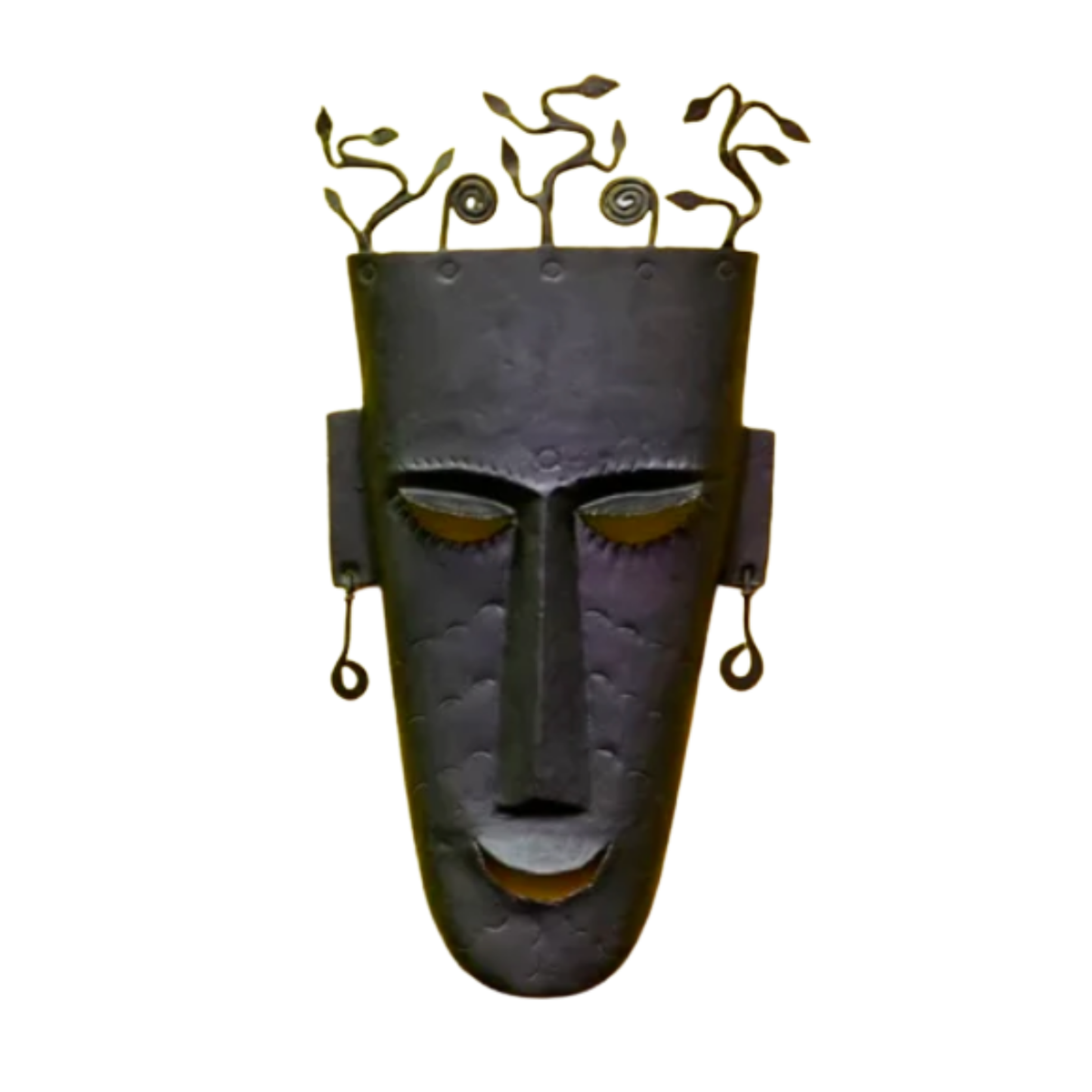 Wrought Iron Face Mask – Design 3 – Bastar Arts