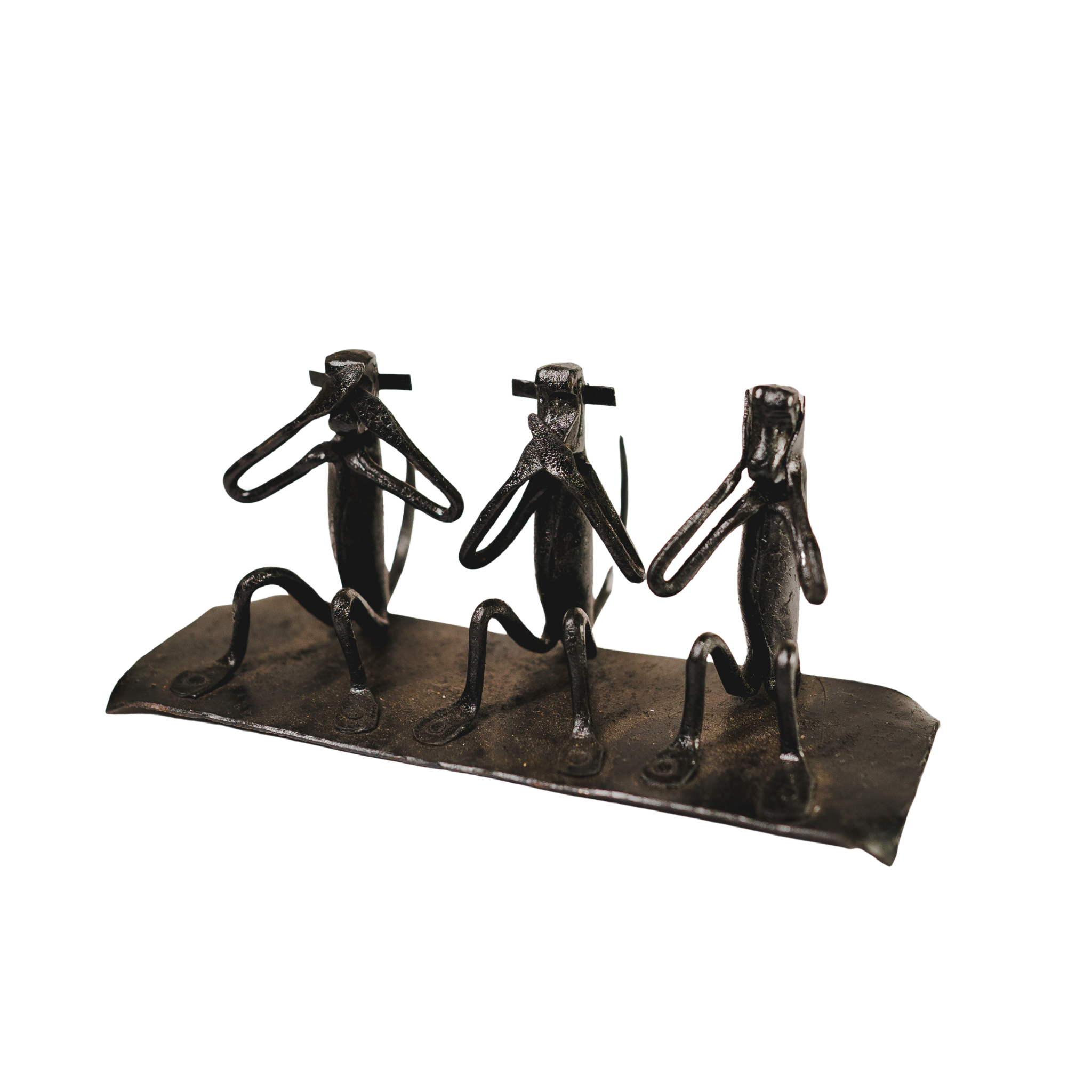 Wrought Iron Monkey Statue