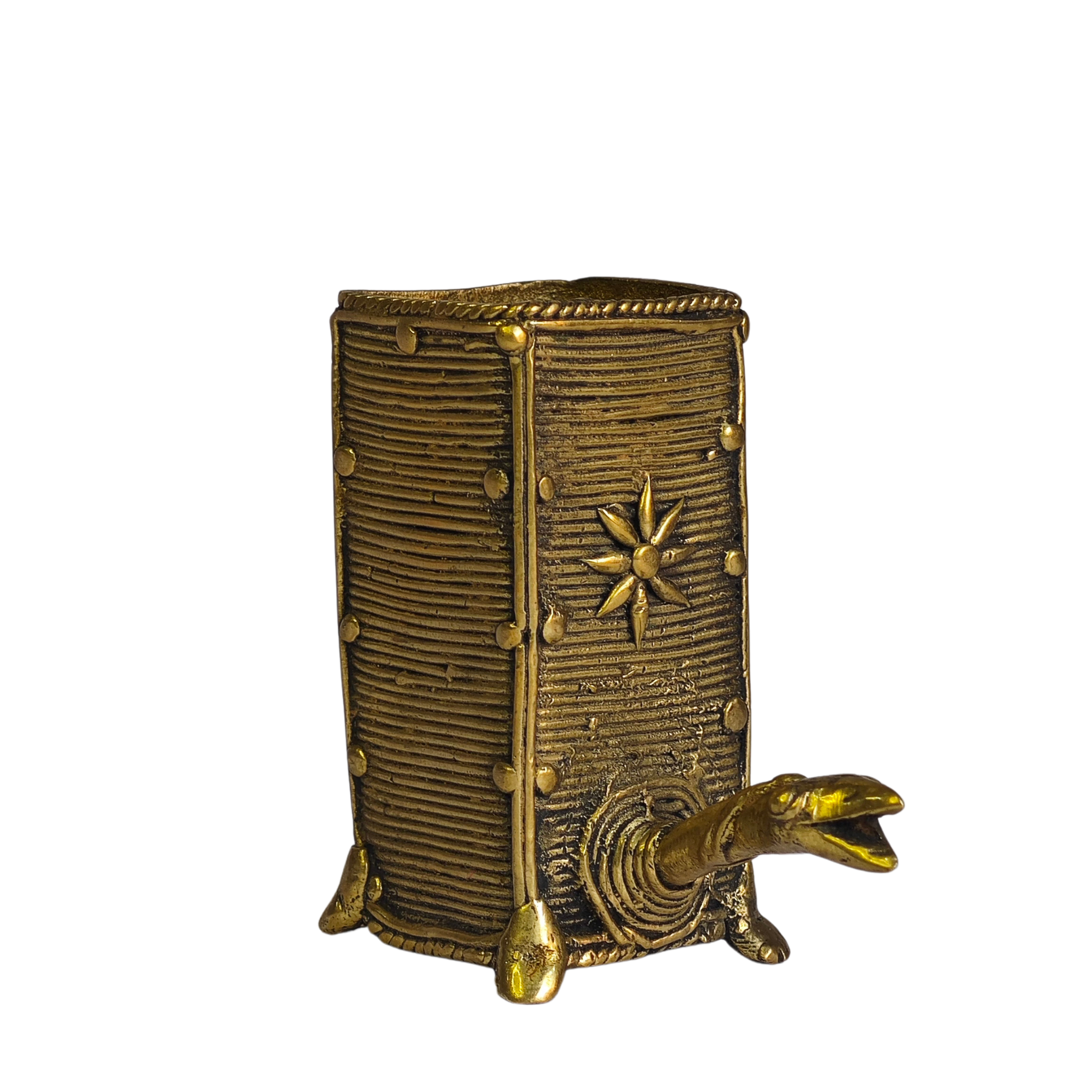 Dhokra Tortoise Pen Holder