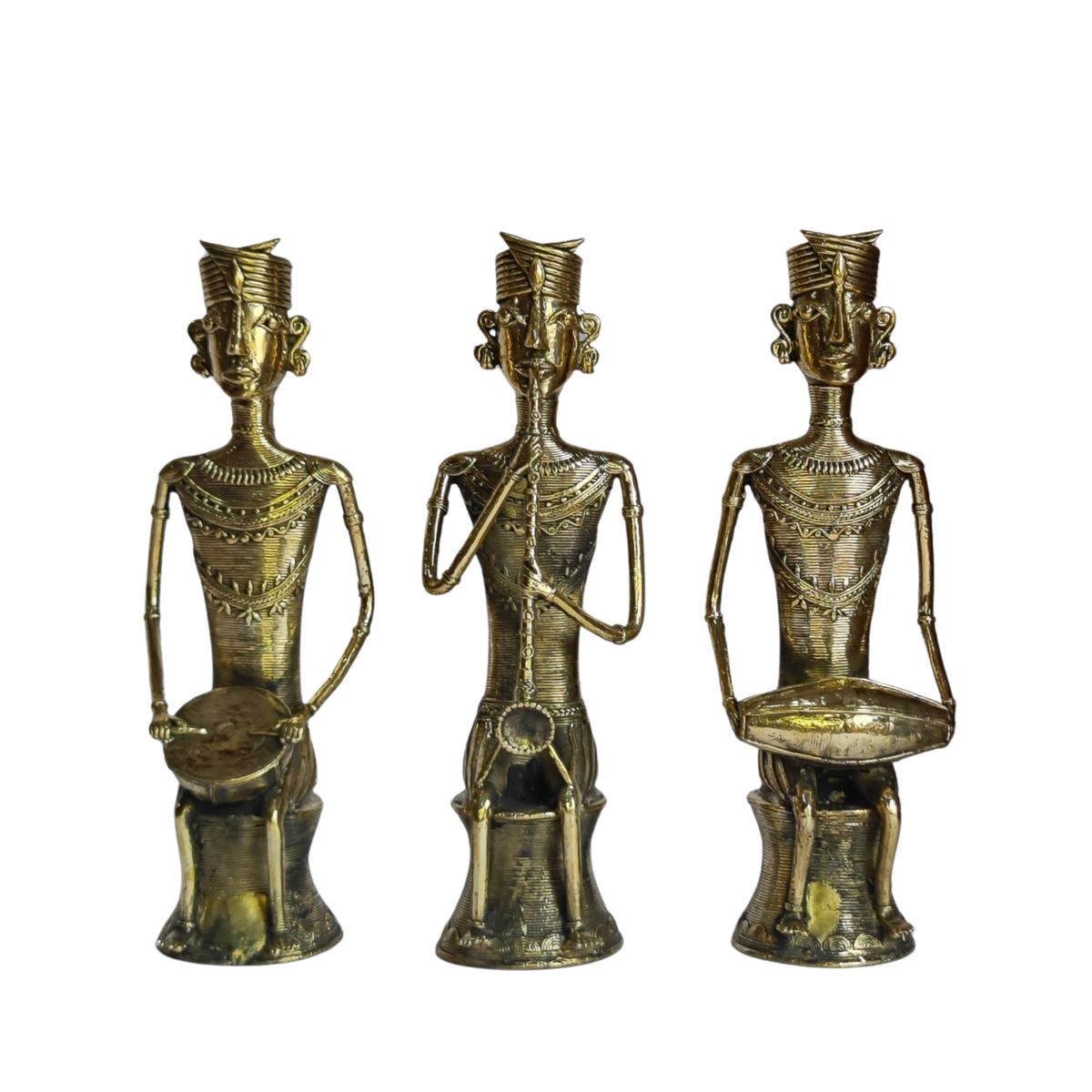 Dhokra Tribal Musician Set – Bastar Arts