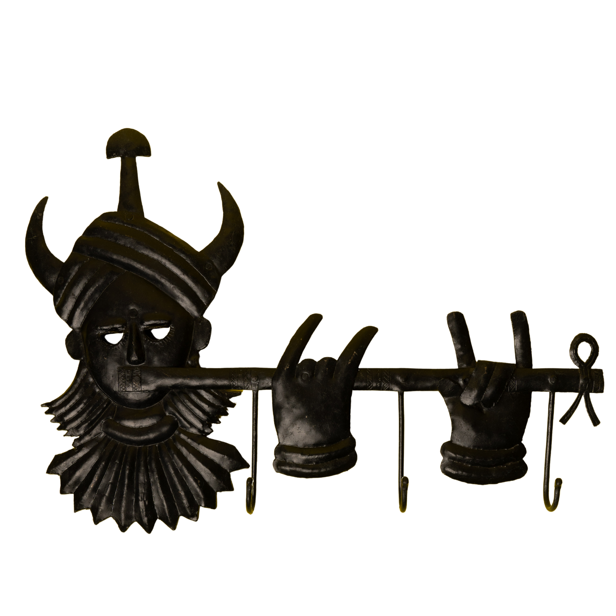 Wrought Iron Tribal Key Hanger