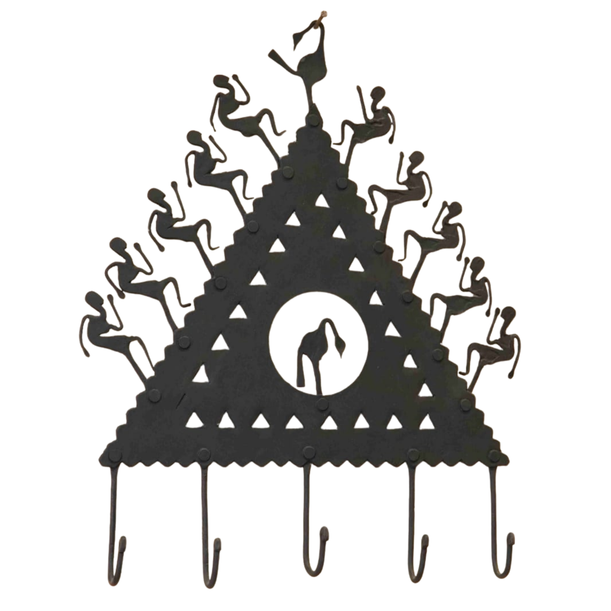 Wrought Iron Key Hanger – Design 3 – Bastar Arts