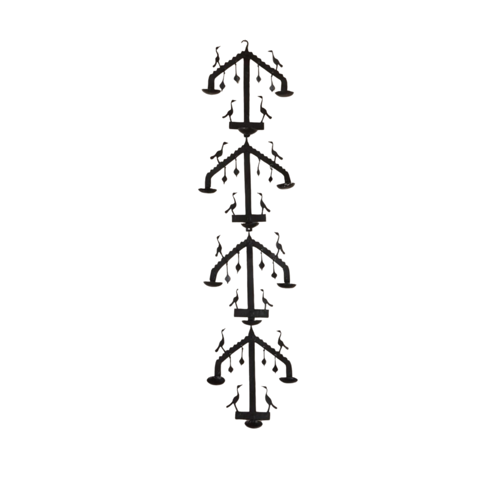 Wrought Iron Diya Wall Decor
