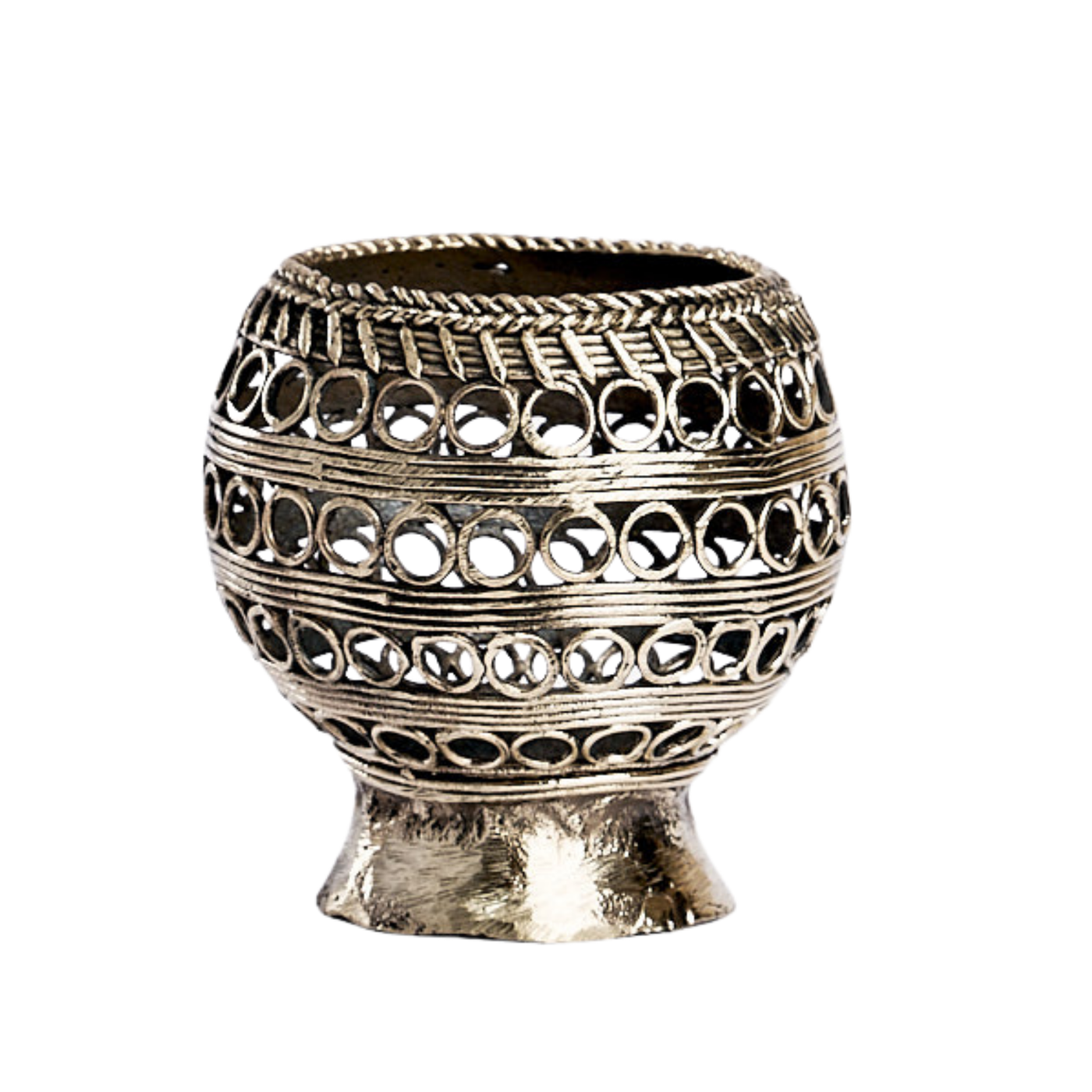 Dhokra Candle Holder / Pen Stand – Bastar Arts