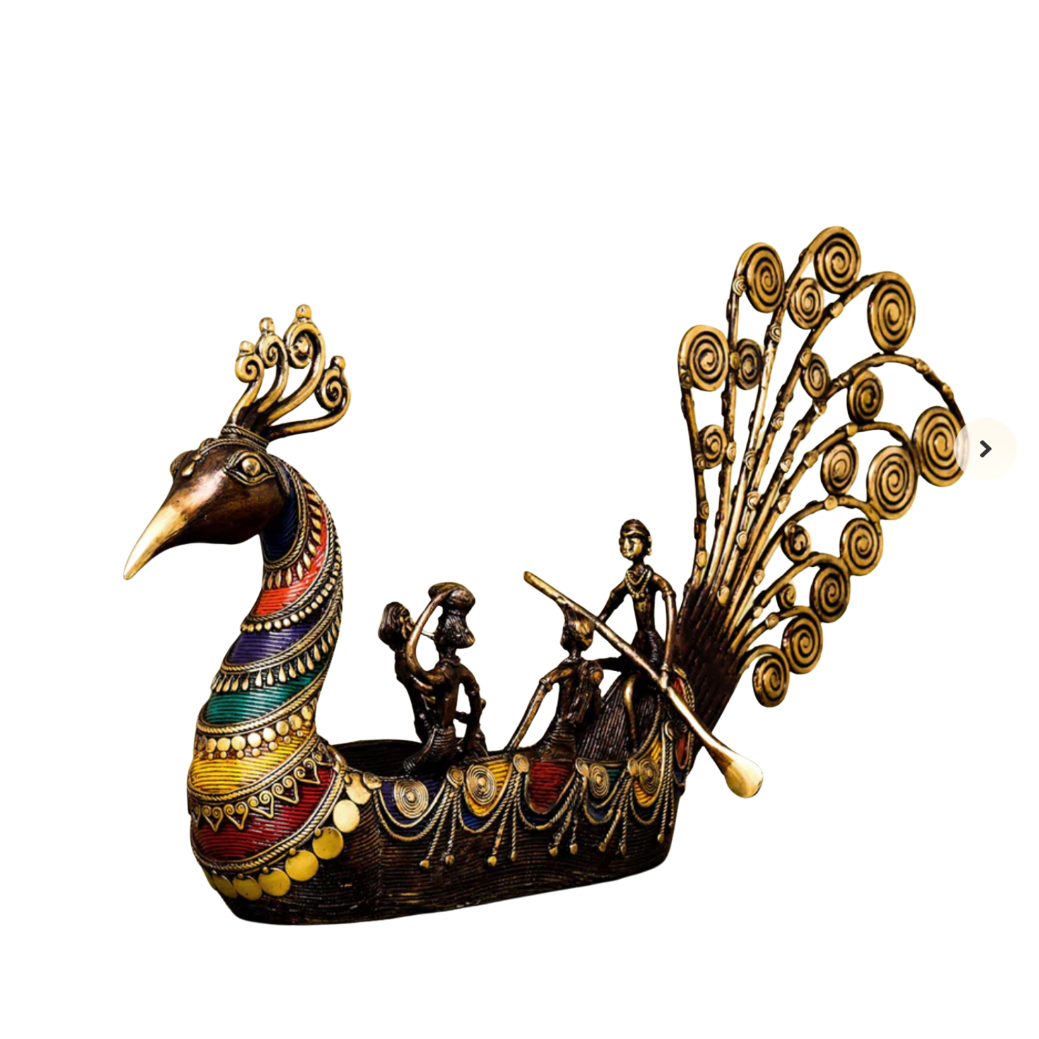 Dhokra Peacock Boat