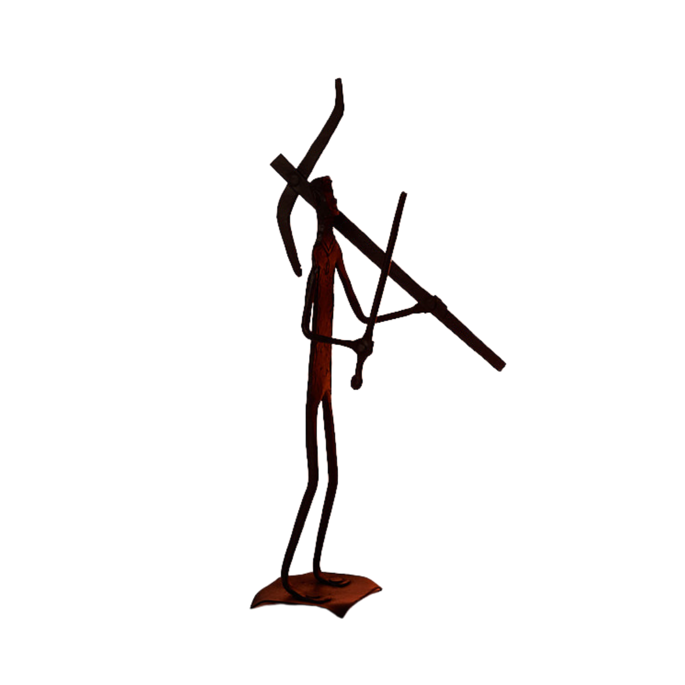 Bastar Dhokra Tribal Hunter Warrior - Lost Wax Casting Sculpture – Bastar Arts