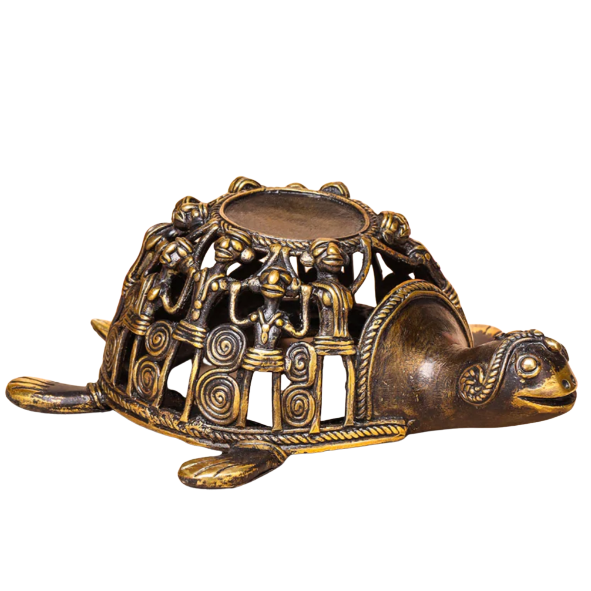 Dhokra Turtle Candle Holder