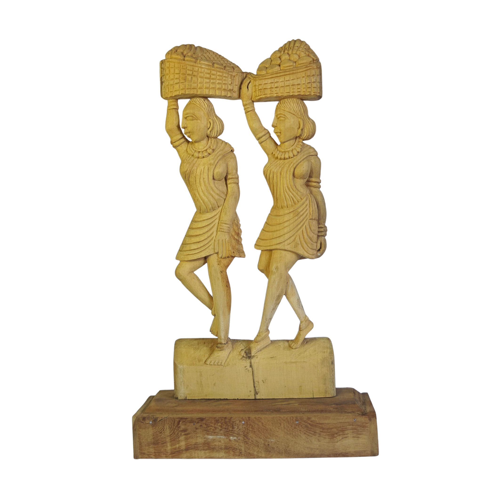 Wood Carving Tribal Women