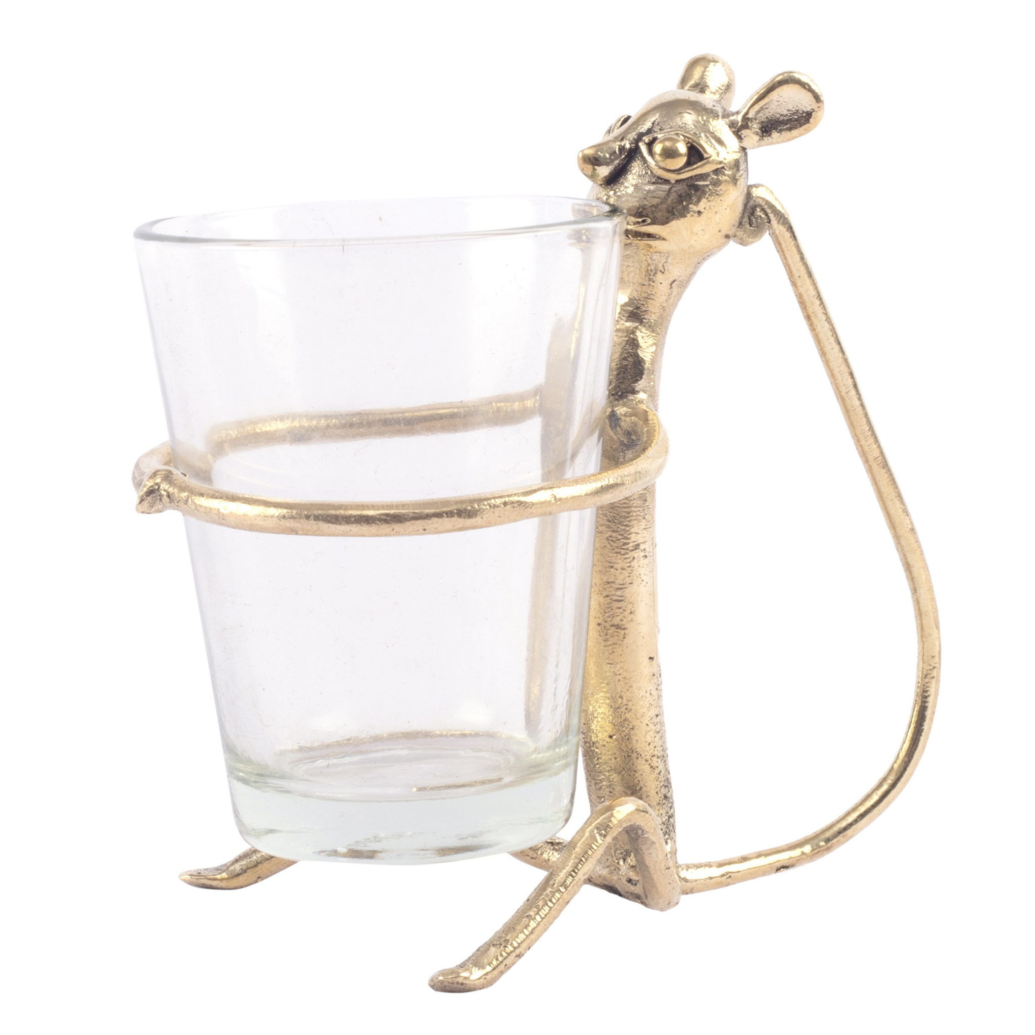 Dhokra Monkey Cup Holder