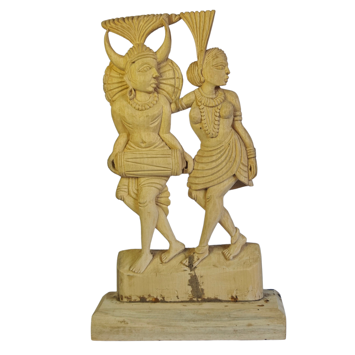 Wood Carving Musician Madia-Madin – Design 1 – Bastar Arts