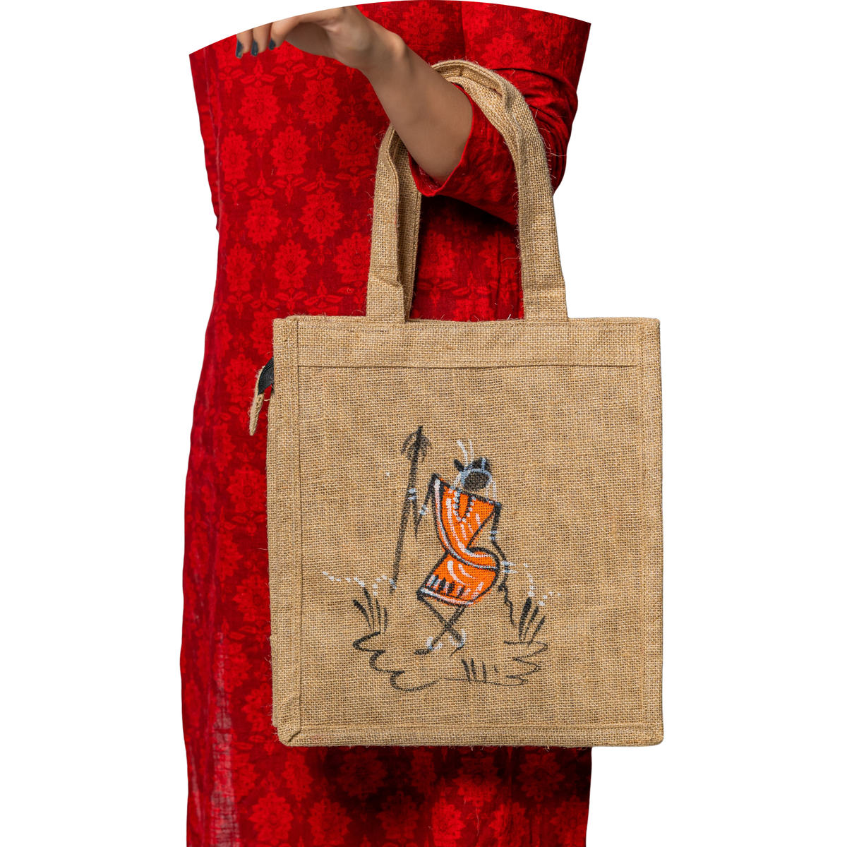 Jute Bags ( Hand Painted ) – Design 2 – Bastar Arts