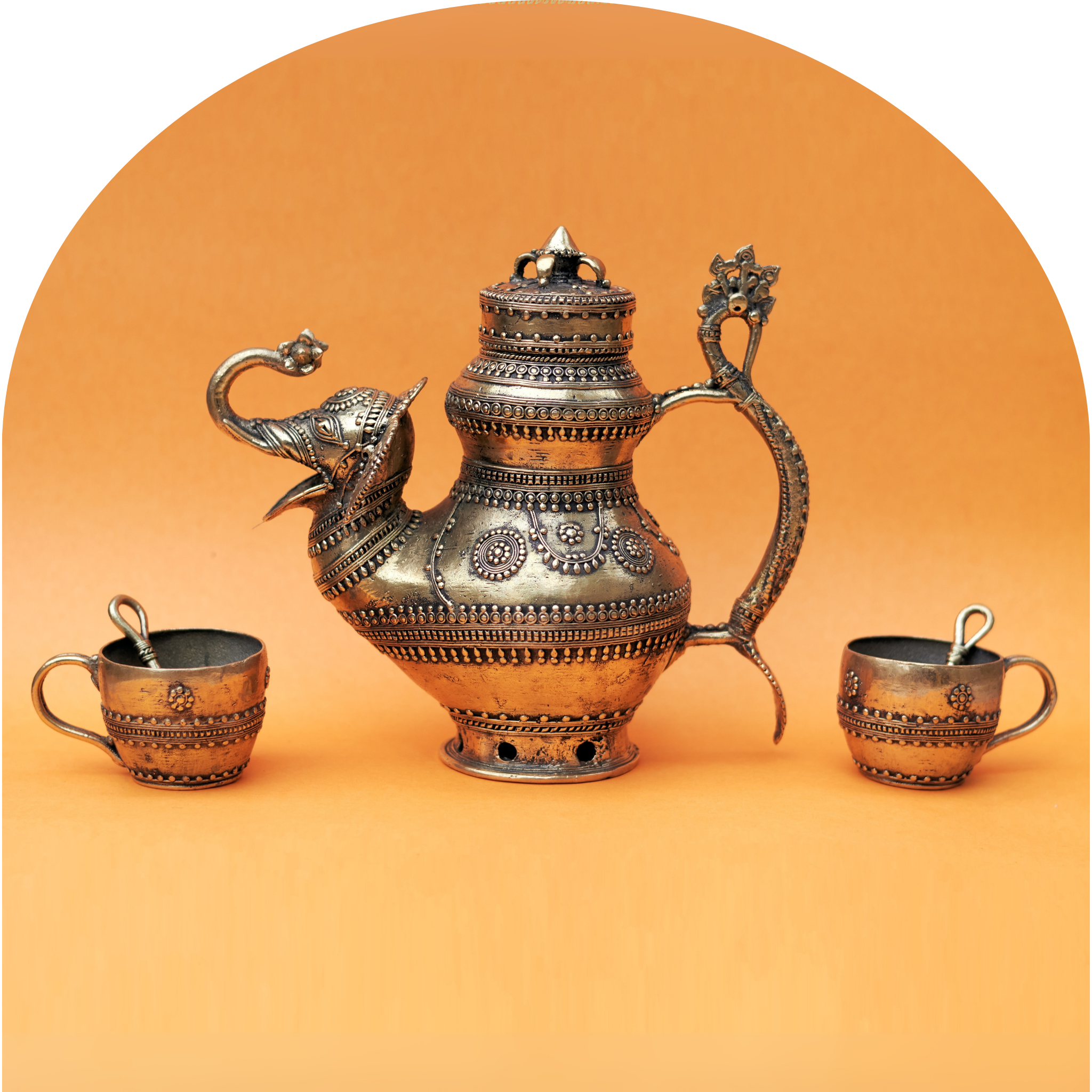 Dhokra Tea Set