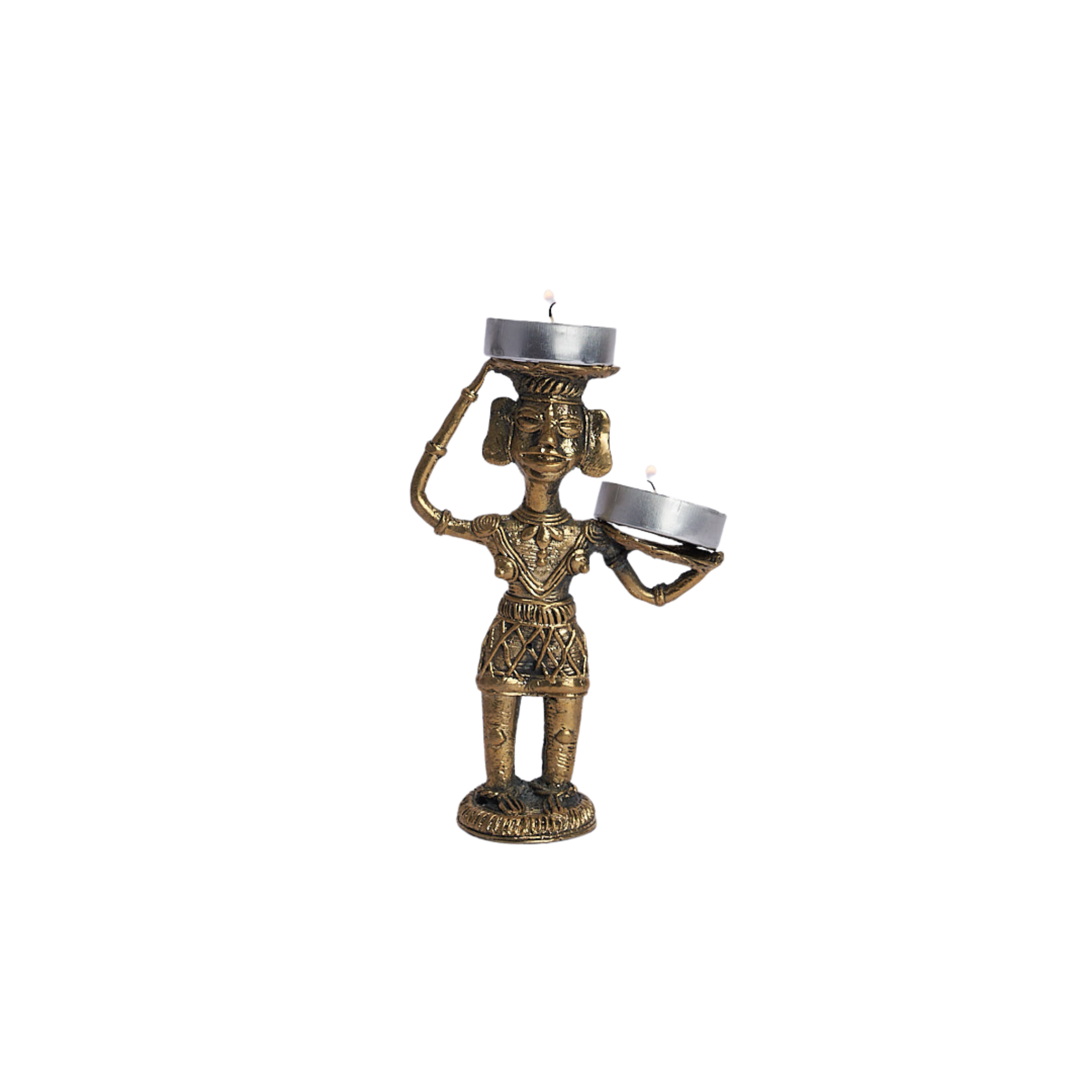 Dhokra Madia Candle Holder