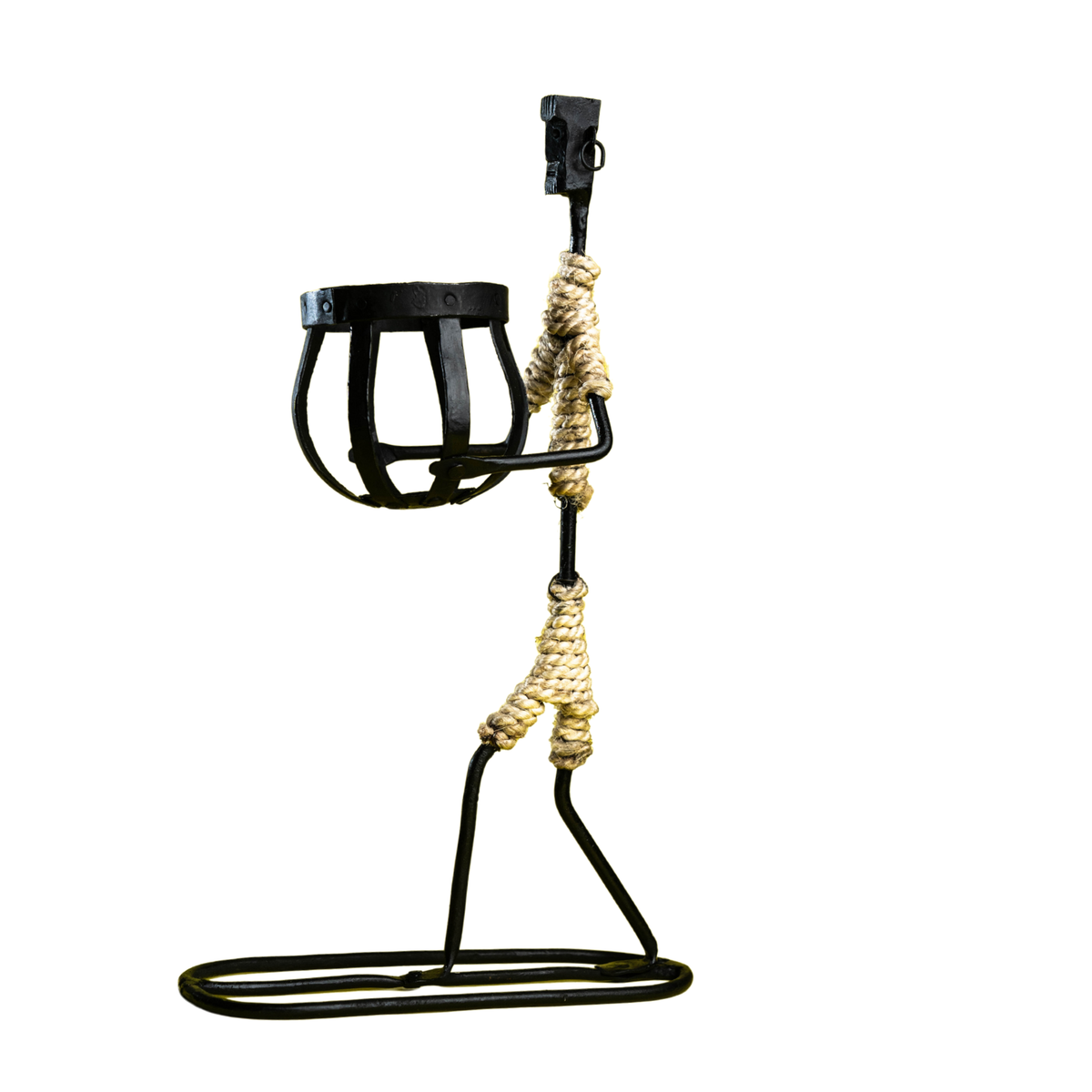 Wrought Iron Tribal Men Candle Holder – Bastar Arts