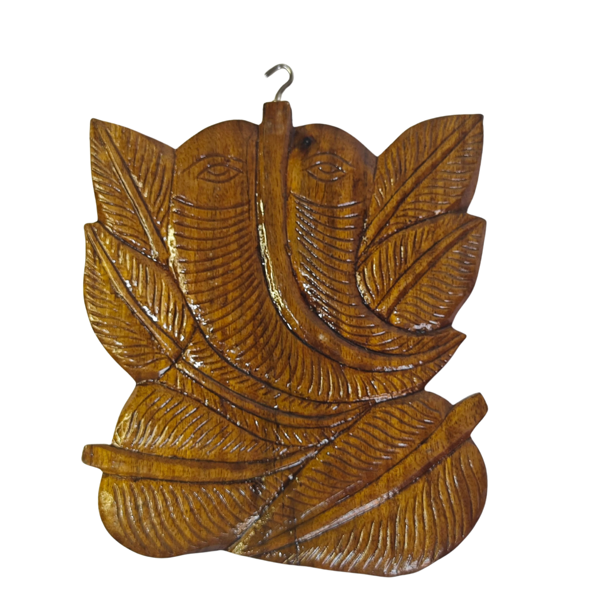 Wood Carving Wall Hanging Ganesh Ji