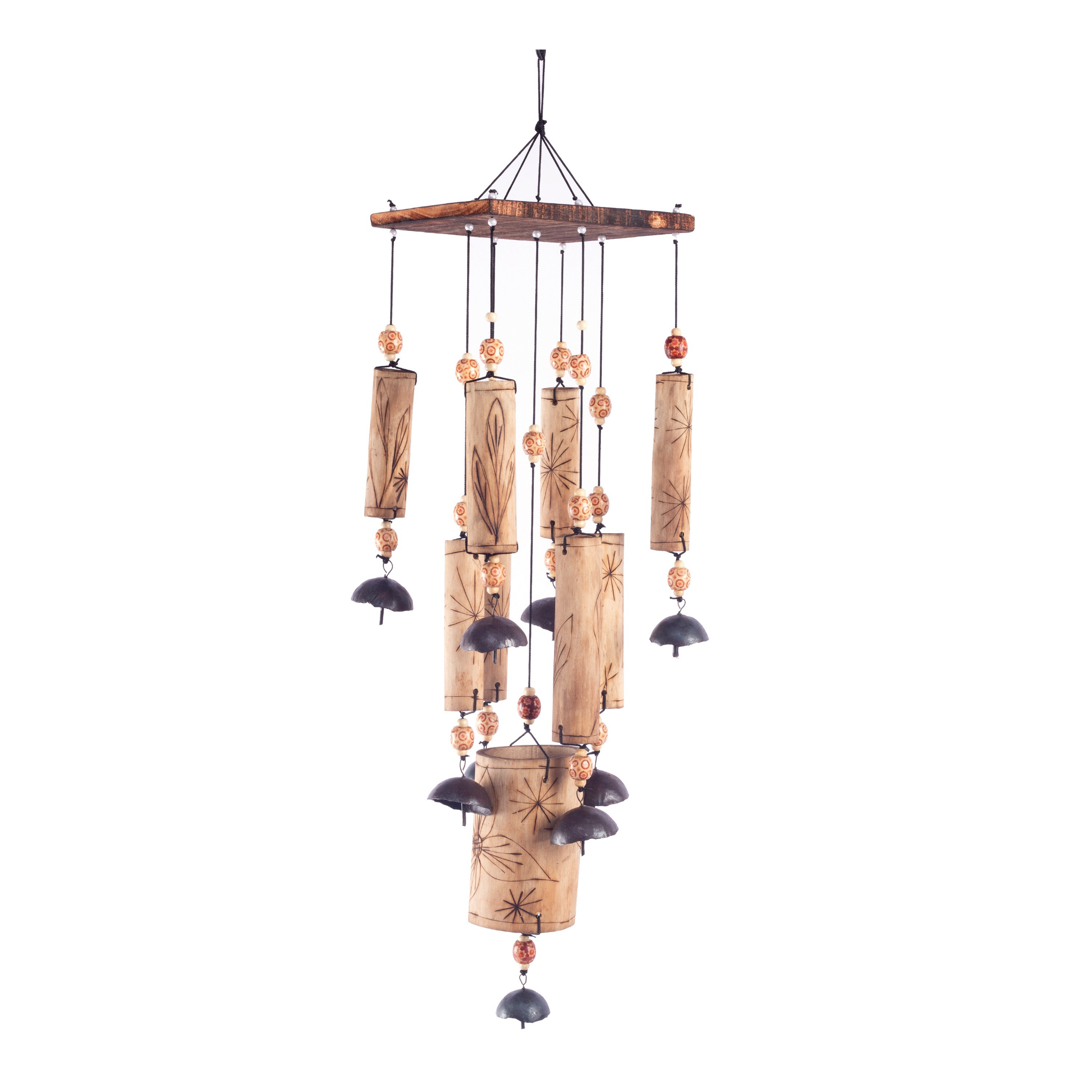 Bamboo Windchime (Wrought Iron Bells)