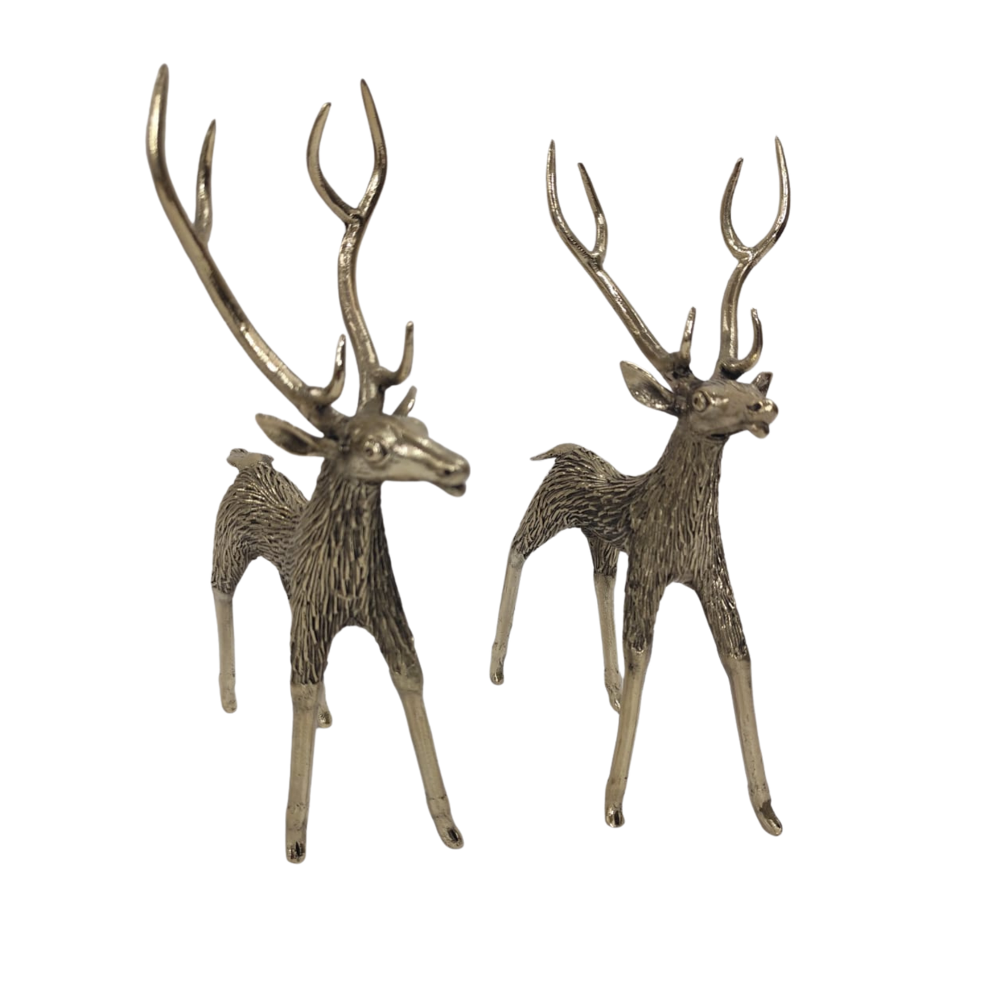 Dhokra Small Threaded Deer Pair – Handcrafted Brass Tribal Figurines | Bastar Art