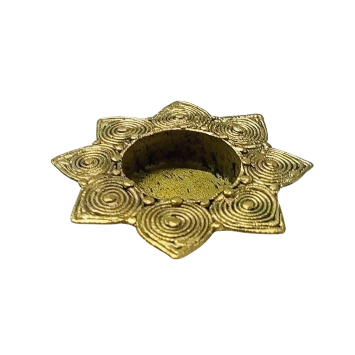 Dhokra Flower Diya