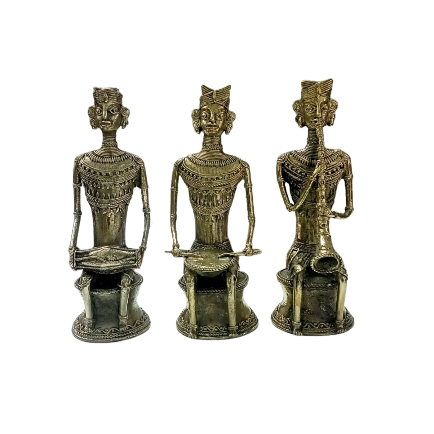 Dhokra Small Tribal Musician Set