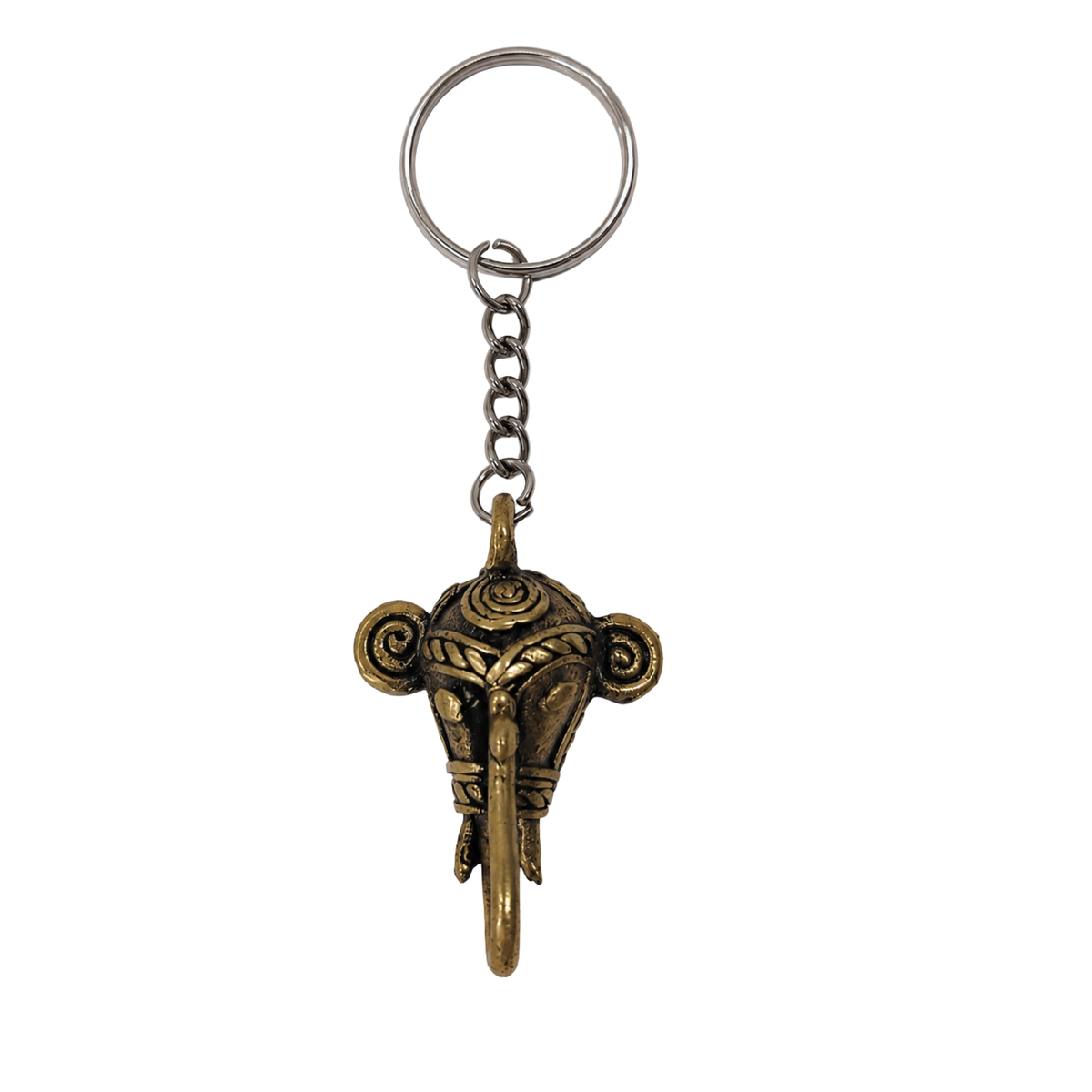 Dhokra Elephant Keyring – Handcrafted Brass Keychain | Bastar Art