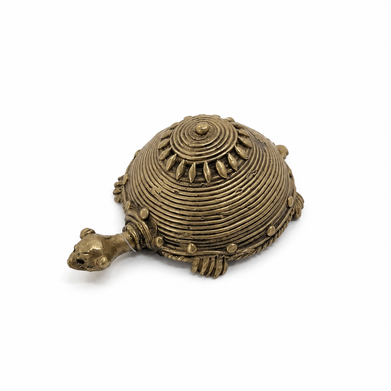Dhokra Turtle – Handcrafted Brass Tribal Figurine & Paperweight | Bastar Art