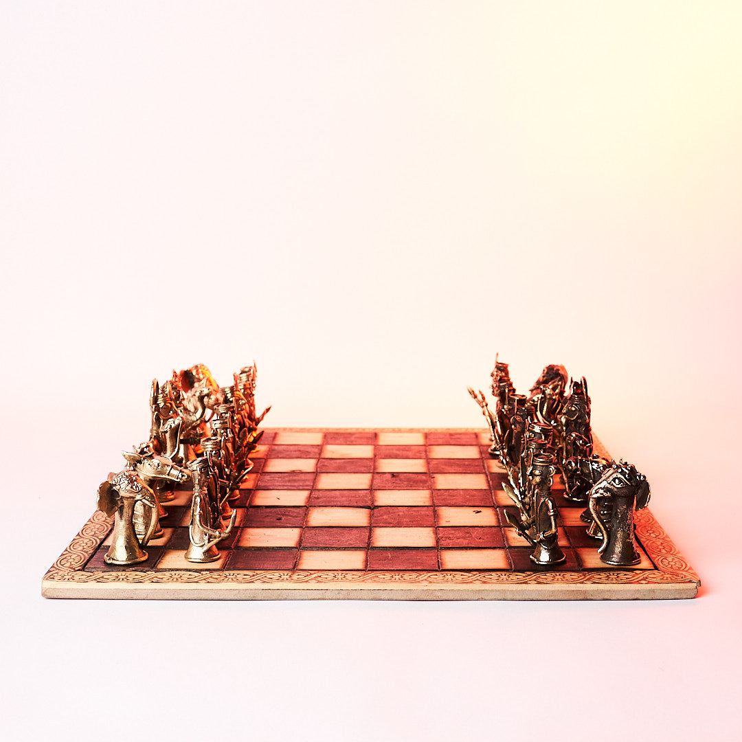 Dhokra Chess Set – Bastar Arts